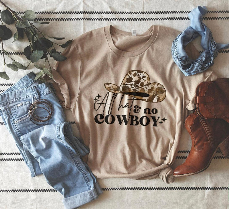 Cowprint All Hat & No Cowboy - Black Powder Boutique