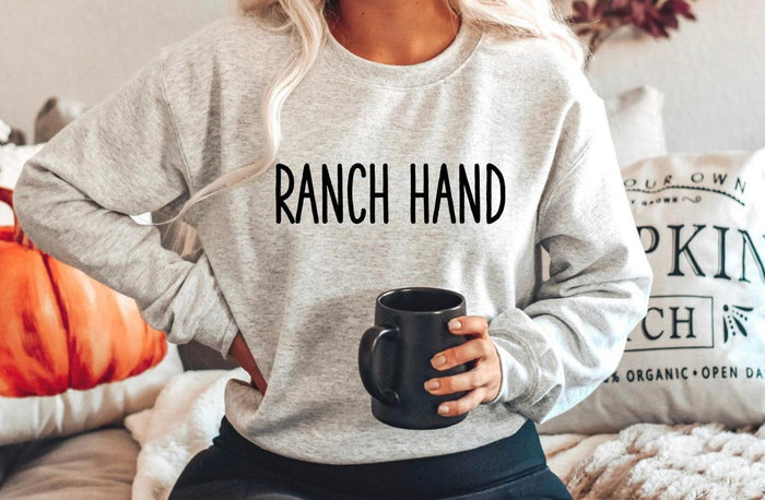 RANCH HAND Sweatshirt - Black Powder Boutique