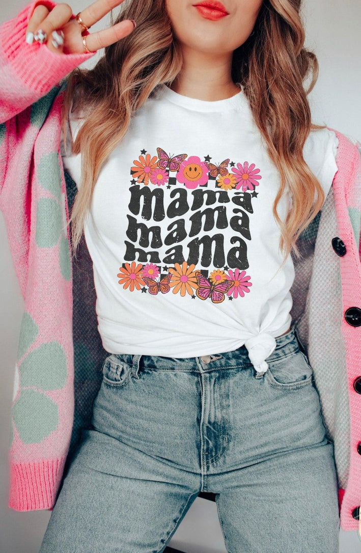 Butterfly Floral Mama - Black Powder Boutique
