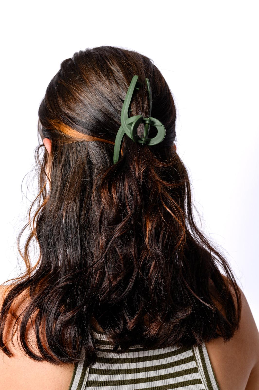 Claw Clip Set of 4 in Forest Green - Black Powder Boutique
