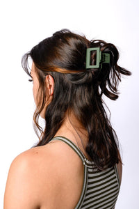 Claw Clip Set of 4 in Forest Green - Black Powder Boutique