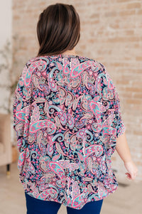 Essentially You Top in Pink Paisley - Black Powder Boutique