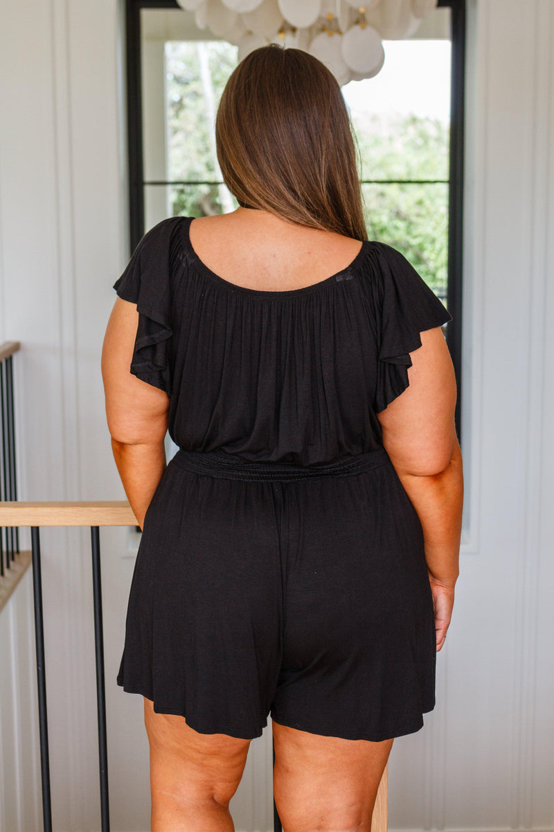 From What I Gathered Romper - Black Powder Boutique