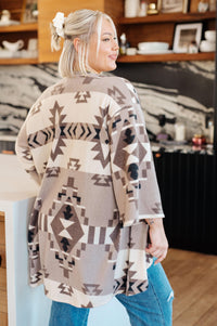 Full of Character Blanket Kimono - Black Powder Boutique