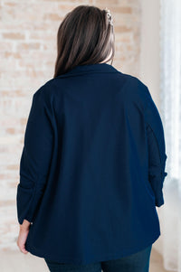 Magic 3/4 Blazer in Navy - Black Powder Boutique