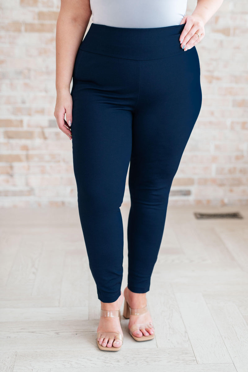 Magic Skinny Pants in Navy - Black Powder Boutique