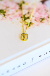 Mi Amor Gold Dipped Initial Necklace - Black Powder Boutique