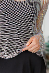 Something to Love Mesh Top - Black Powder Boutique