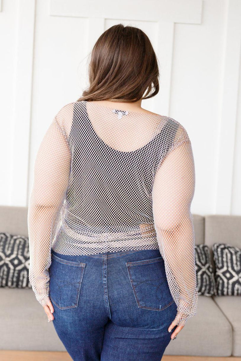 Something to Love Mesh Top - Black Powder Boutique