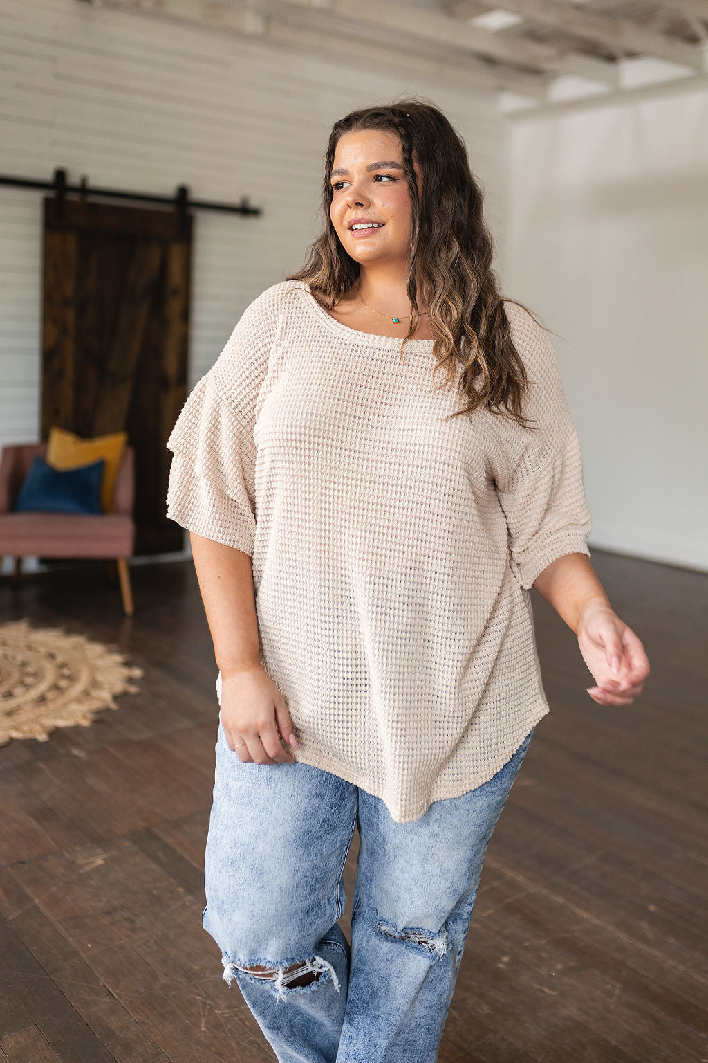 Too Soft to Handle Ruffle Sleeve Top