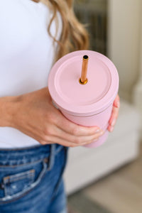 Total Eclipse Tumbler In Baby Pink - Black Powder Boutique